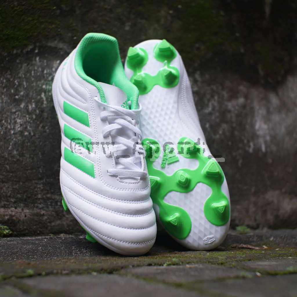 Adidas Copa 19.4 FG White/Solar Lime