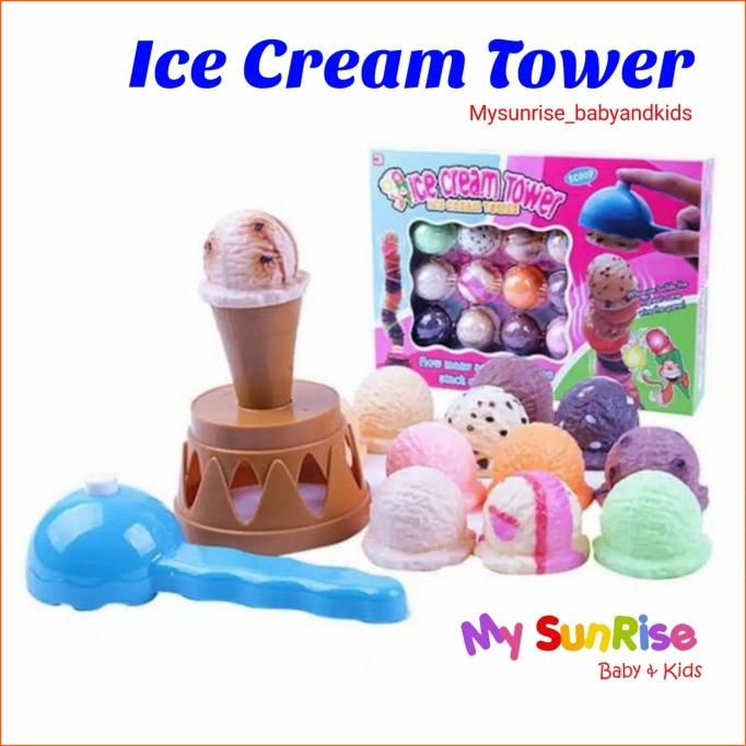 Jual Ice Cream Tower Game / Mainan Ice Cream Tower / Ice Cream Tower