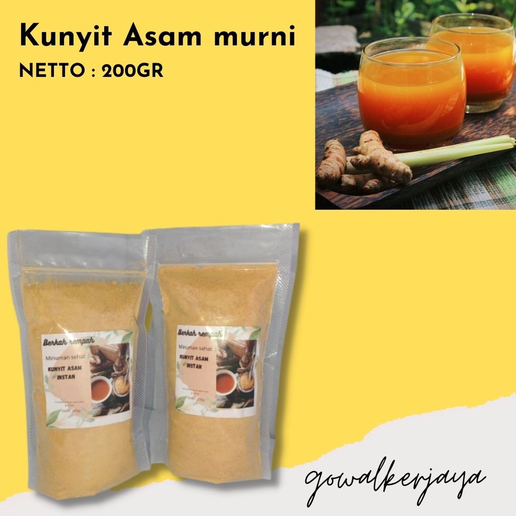 

PROMO STOK TERBARU!!! erdannygoodstore✅ bubuk minuman Kunyit Asam BERKAH REMPAH 200GR | Kunyit Asem Bumbu Masak Kunyit Asam / Kunir Asem Bubuk Instan / Minuman Jamu Tradisional Sari Kuni Asem Tanpa Ampas (Murni 100%)