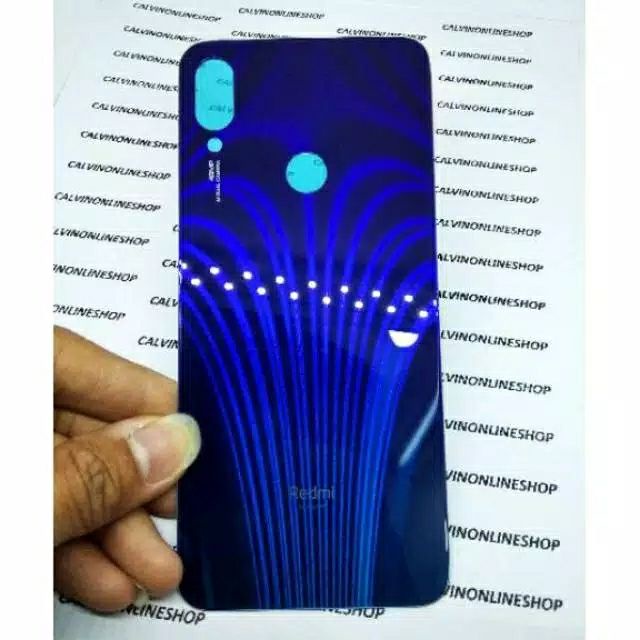 Backdoor Redmi Note 7 Warna Biru | Back Casing Tutup Belakang Batre Xiaomi Xiomi Redmi Note 7Pro Original