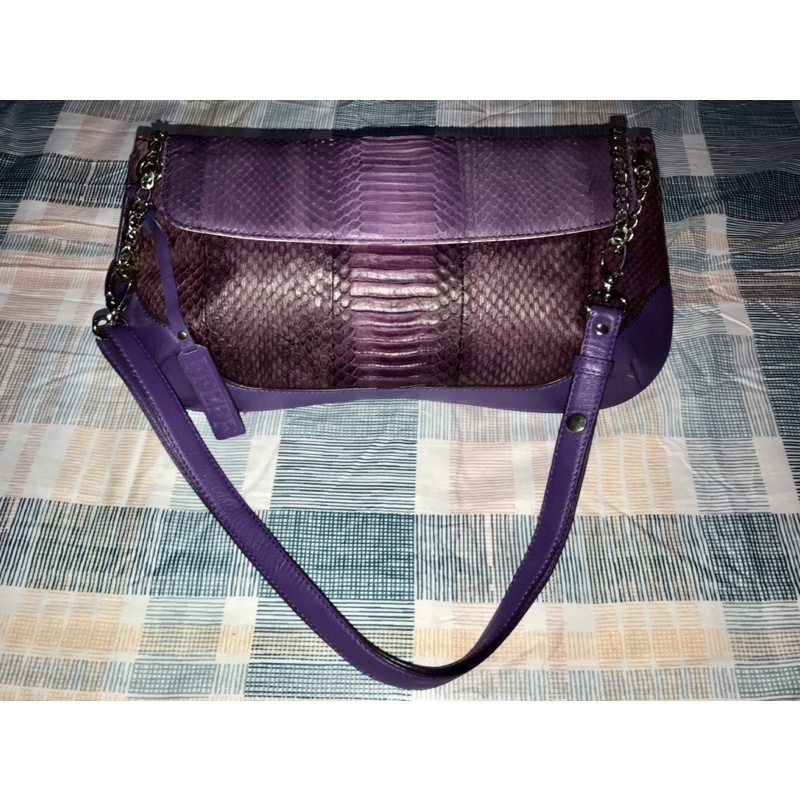 Preloved tas kulit ular asli