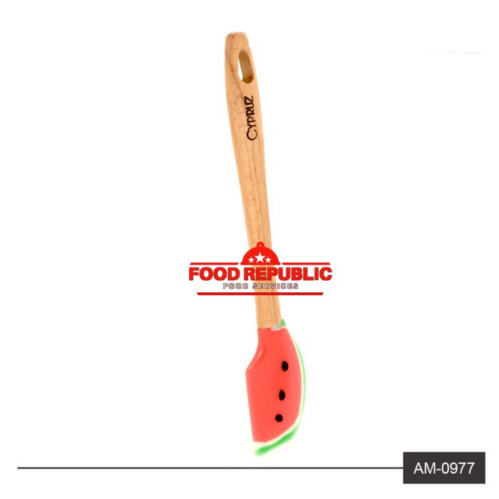 SPATULA KOTAK CYPRUZ AM0977 - SUTIL SODET MODEL SEMANGKA GAGANG KAYU