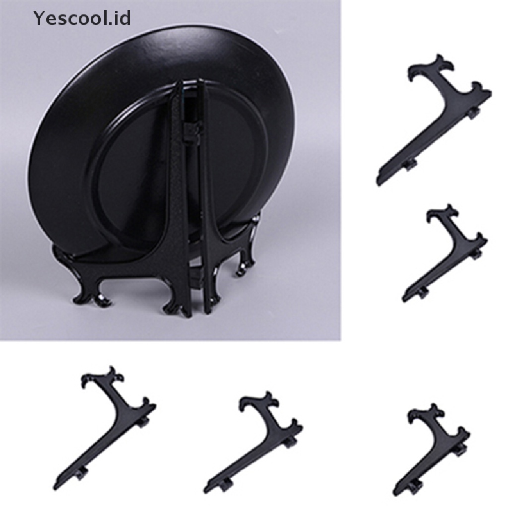 【Yescool】 3&quot; 5&quot; 7&quot; 9&quot; Display Easel Stand Plate Bowl Frame Photo Picture Pedestal Holder .