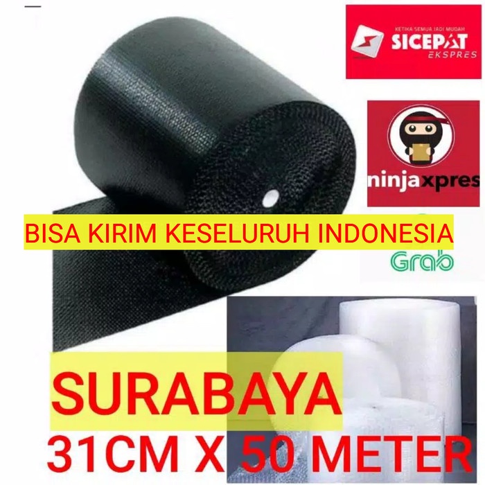 

Bubble Wrap 30cm x 50m - HITAM 25CMX50M Surabaya