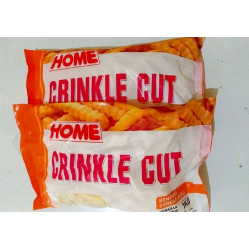 

kentang home shoestring dan crinkle cut 1kg