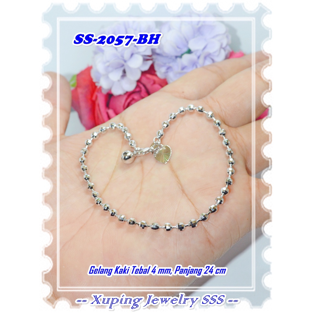 Gelang Lapis Emas 18K SS-2057-BH Biji Lada Silver Merek Xuping Original