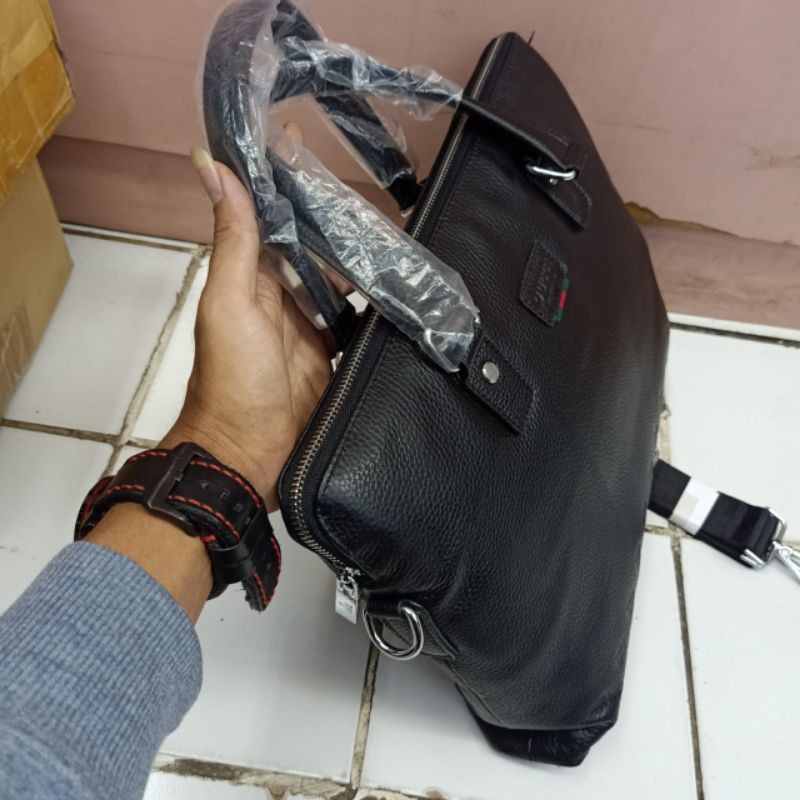 Tas Kantor Gucci kulit asli Premium Quality