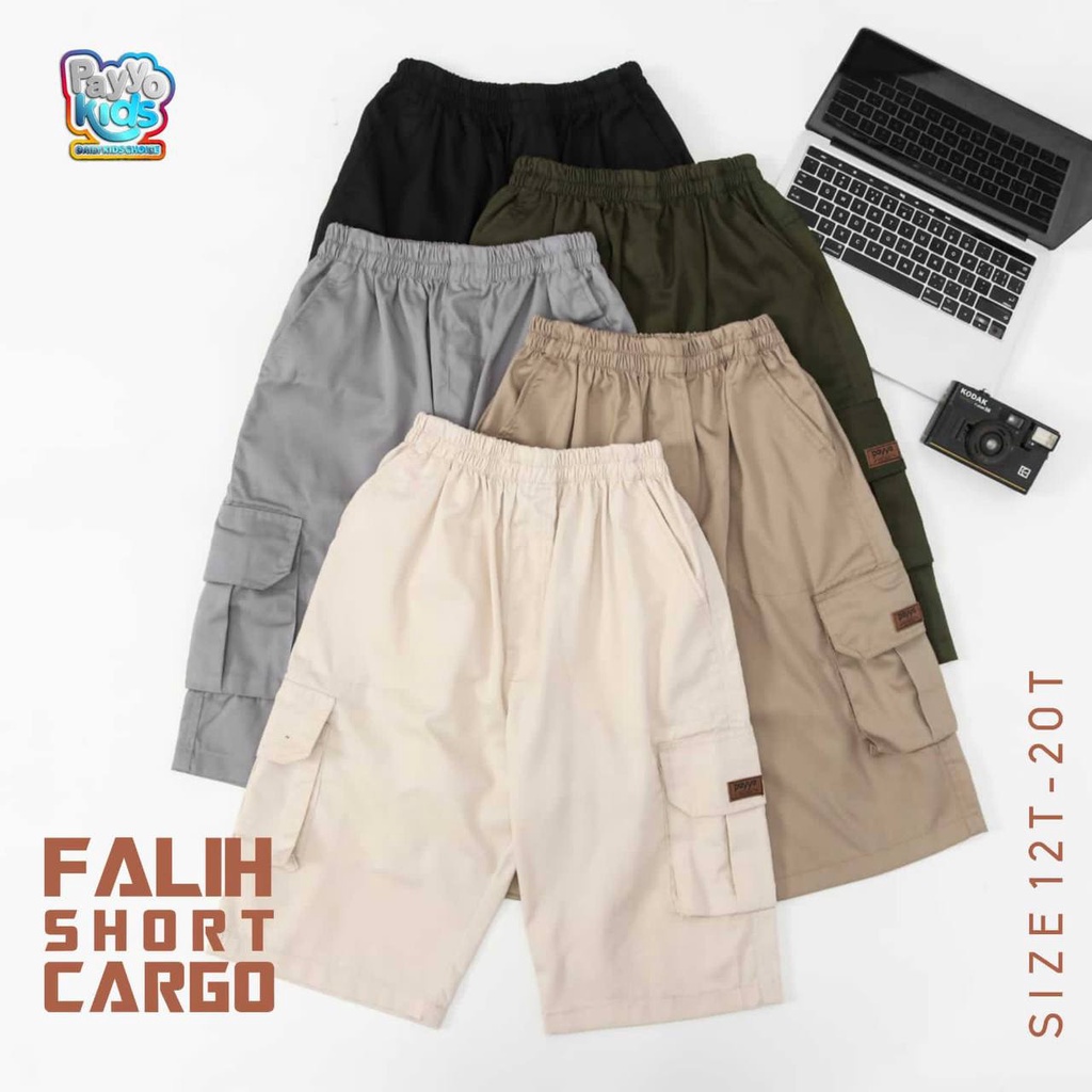 Celana Cowok Falih Cargo Shortpant By Payyo