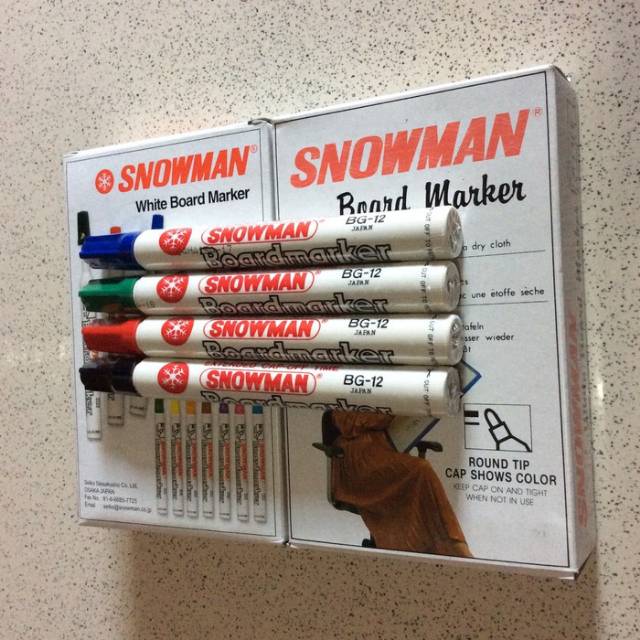 

Spidol Board Marker SNOWMAN BG-12 (Hitam, Merah, Biru, Hijau)