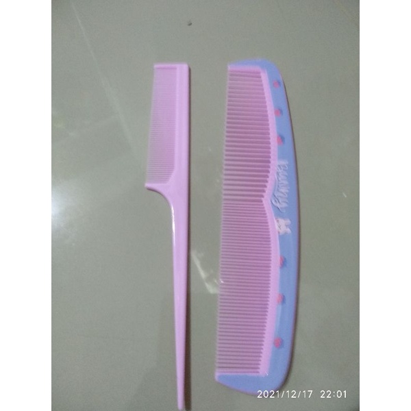 Hot Item Sisir rambut karakter panjang bonus sisir sasak gagang lancip