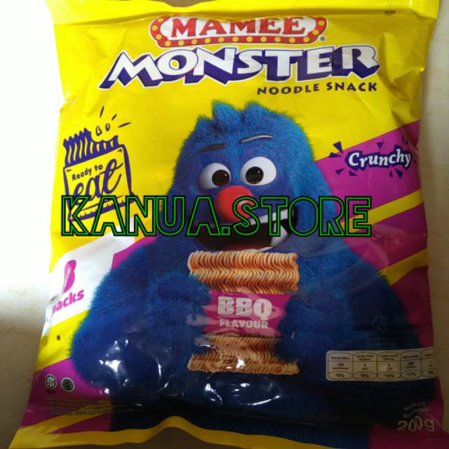 

Mamee monster noodle snack 8packs 200gr made in Malaysia impor produk original enak murah