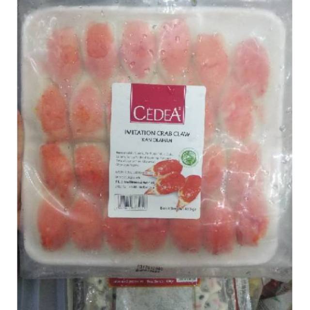 CEDEA CRAB CLAW IMITATION 450GR STEAMBOAT FROZEN FOOD OLAHAN IKAN KEPITING