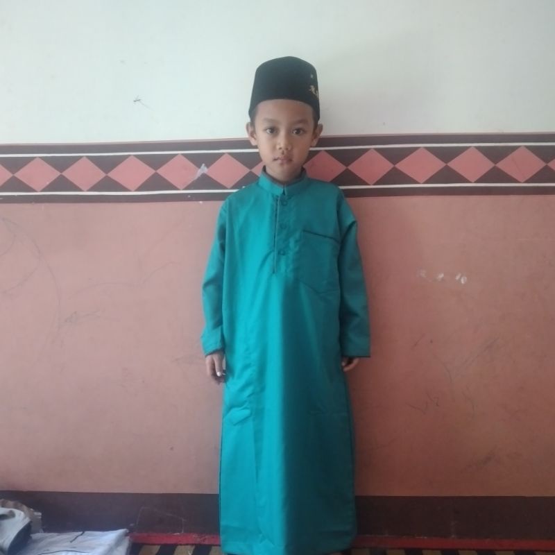 JUBAH GAMIS  ANAK LAKI LAKI ,BAHAN TOYOBO,2 -14 TAHUN