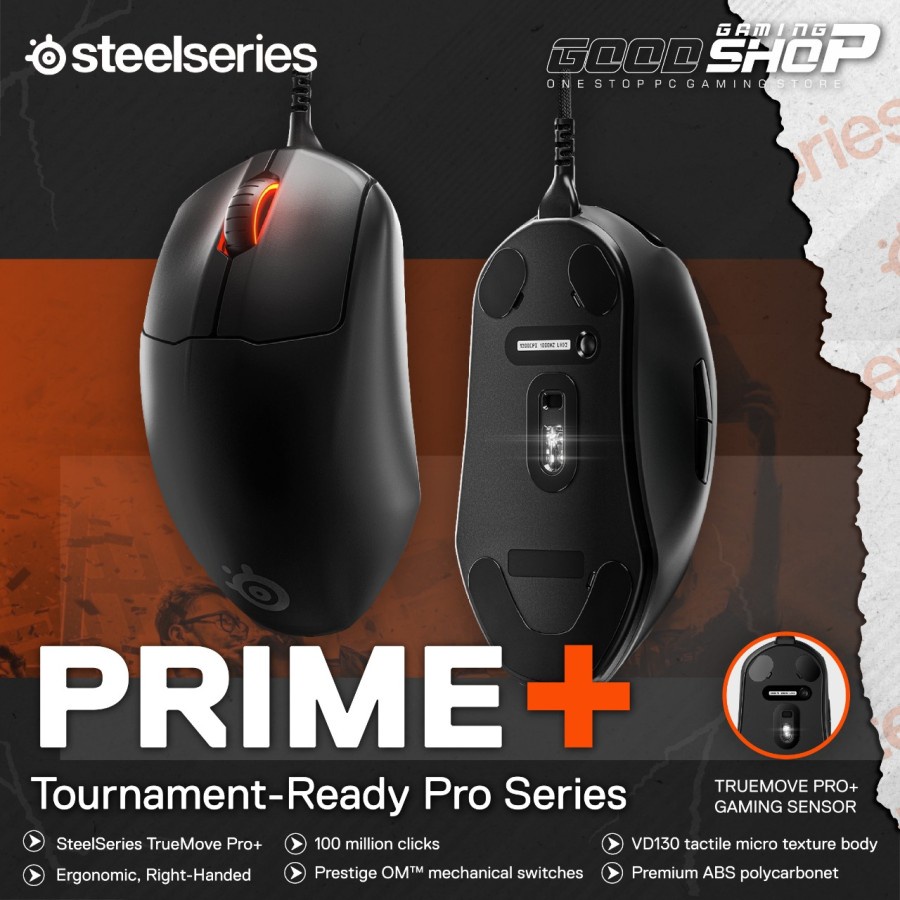 SteelSeries Prime+ Tournament-Ready Pro Series - Gaming Mouse