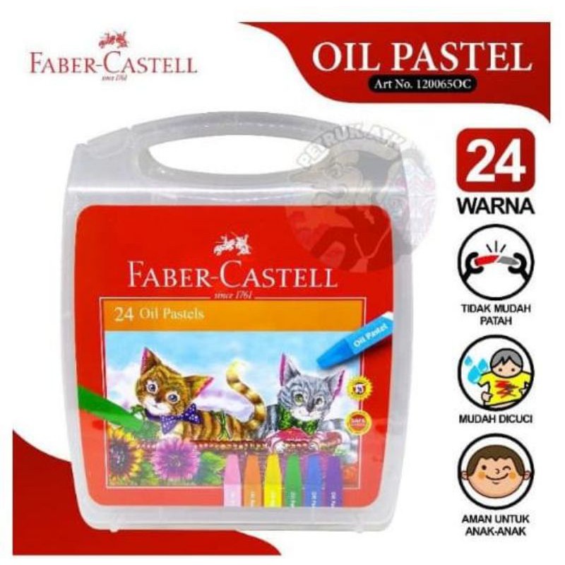

FABER-CASTELL ECO CRAYON OIL PASTEL HEXAGONAL 24C