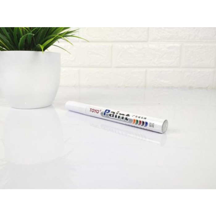 

SPIDOL TOYO Spidol Ban Mobil/Motor ORIGINAL Paint Marker -putih