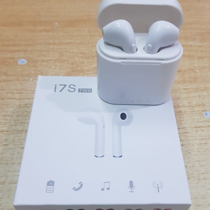 EARPHONE BLUETOOTH i7S TWS HANDSFREE WIRELES i7S TWS V4.2 SUPERBASS - FA