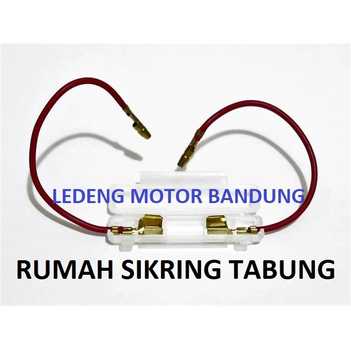 Rumah Sikring Tabung Motor Tempat Fuse Sekring Kapsul 12v