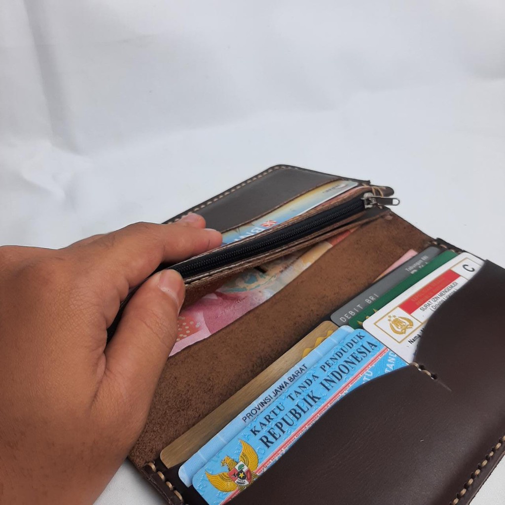 Dompet Kulit Sapi Full Up Handmade Ful Sulam Asli Garut Kota
