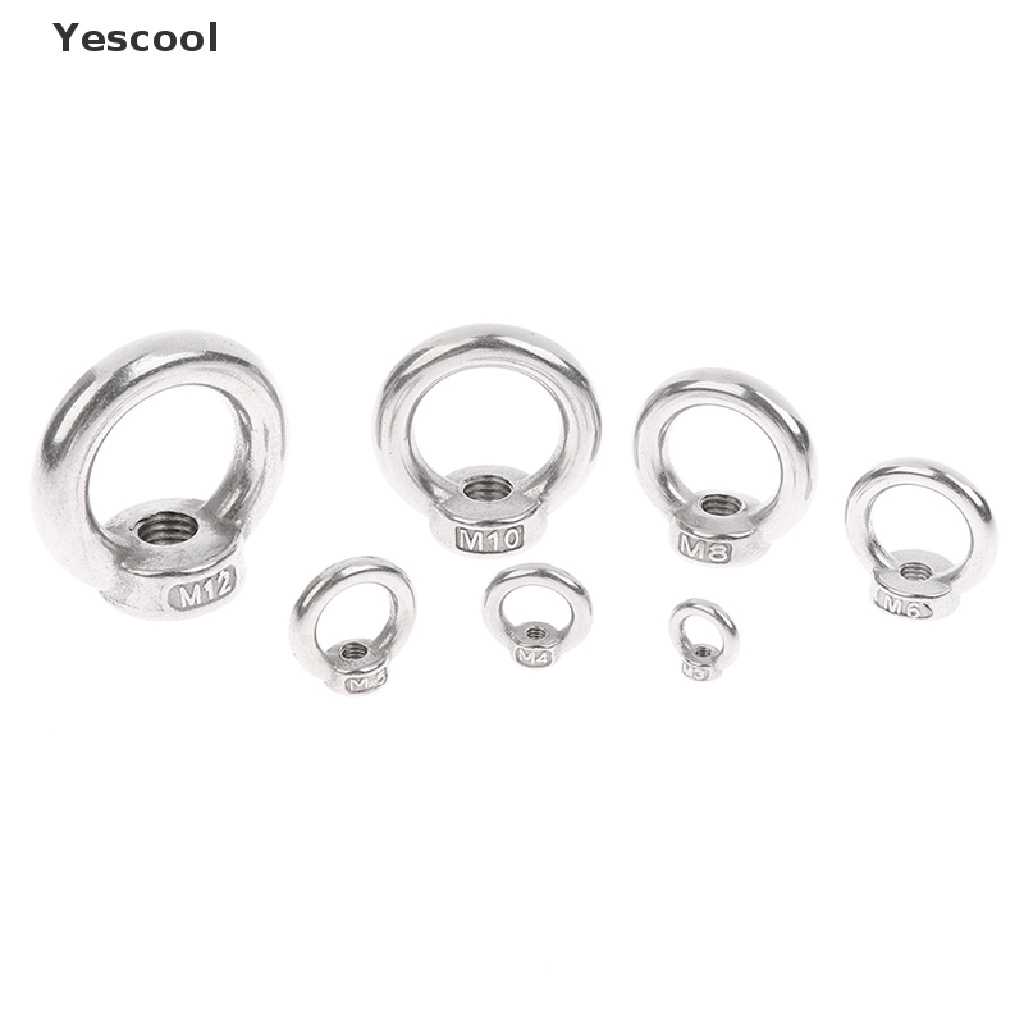 Yescool 2Pcs Sekrup Ring Eyebolt M3 - M12