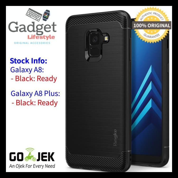 Case Samsung Galaxy A8 & A8 Plus 2018 - Original Ringke Rearth Onyx - A8 Kode 407