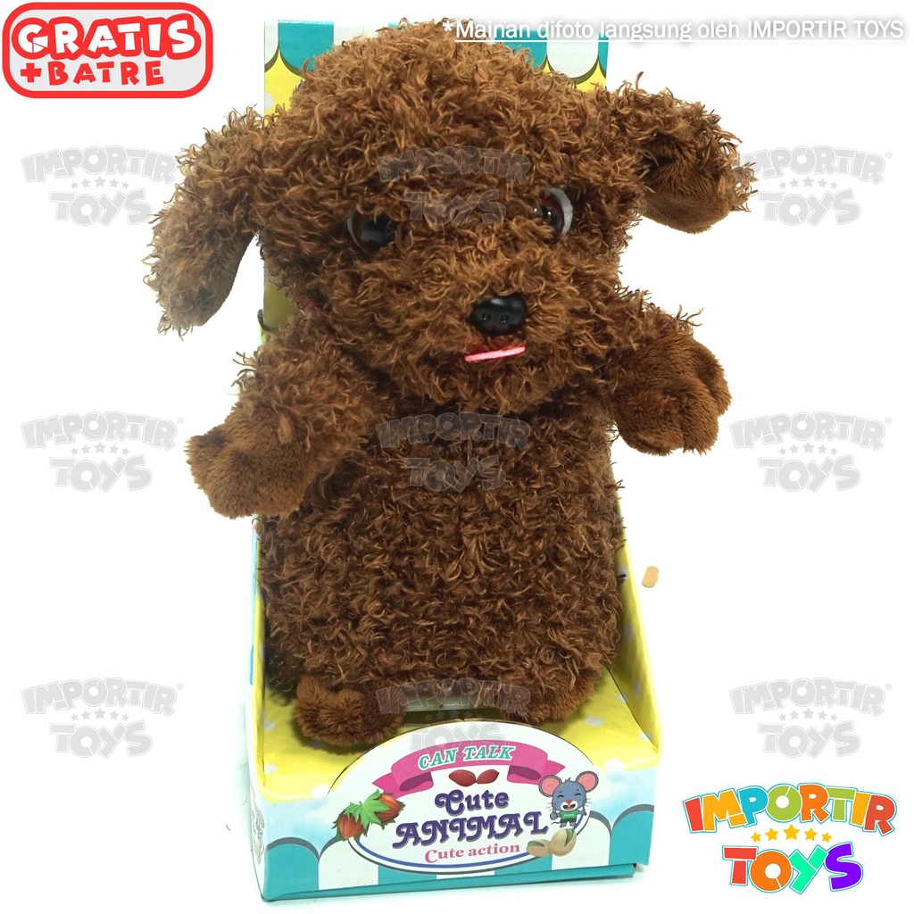 Mainan Boneka Anak Cute Puppy Dog Record Anjing Toys Kid Edukasi Anak Lucu