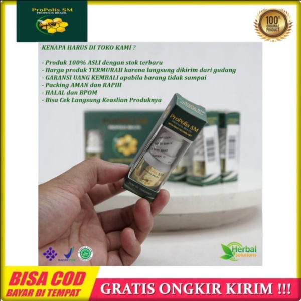 Promo Propolis SM - Obat Tetes Herbal Propolis Brazil Asli Murah