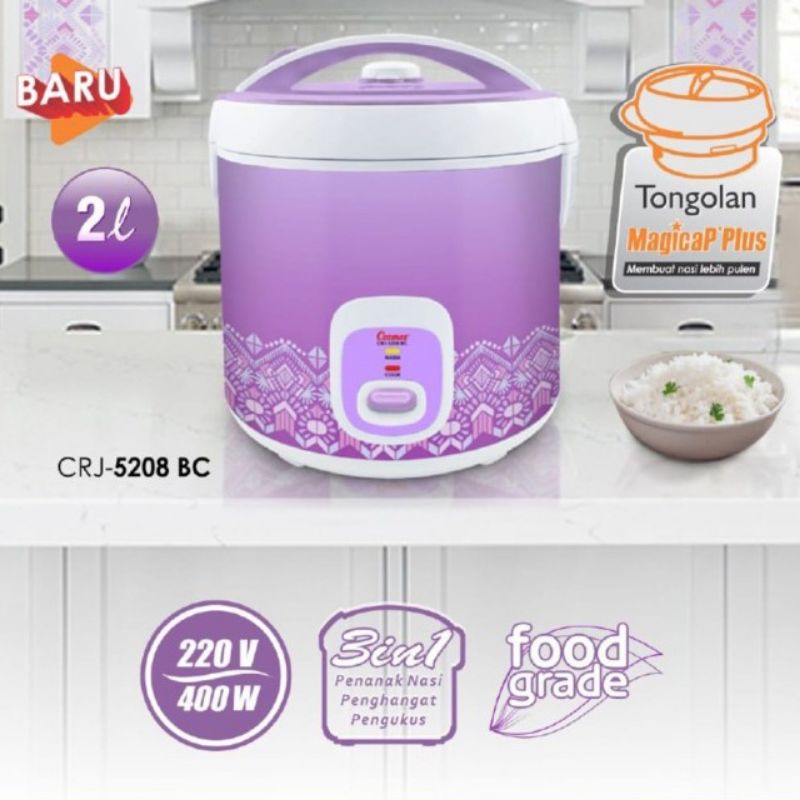 Penanak Nasi / Rice Cooker / Magic Com Cosmos CRJ-5208 BC 2L Batik