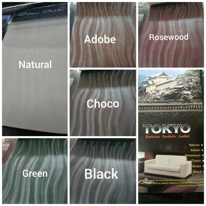 KAIN JOK SOFA BAHAN KULIT SINTETIS HOLOGRAM MOTIF GARIS - TOKYO