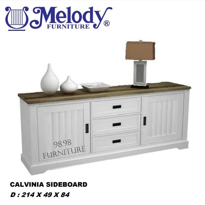 MELODY Bufet Serbaguna - Sideboard MInimalis Calvinia SB 220 - Rak Serbaguna - Medan