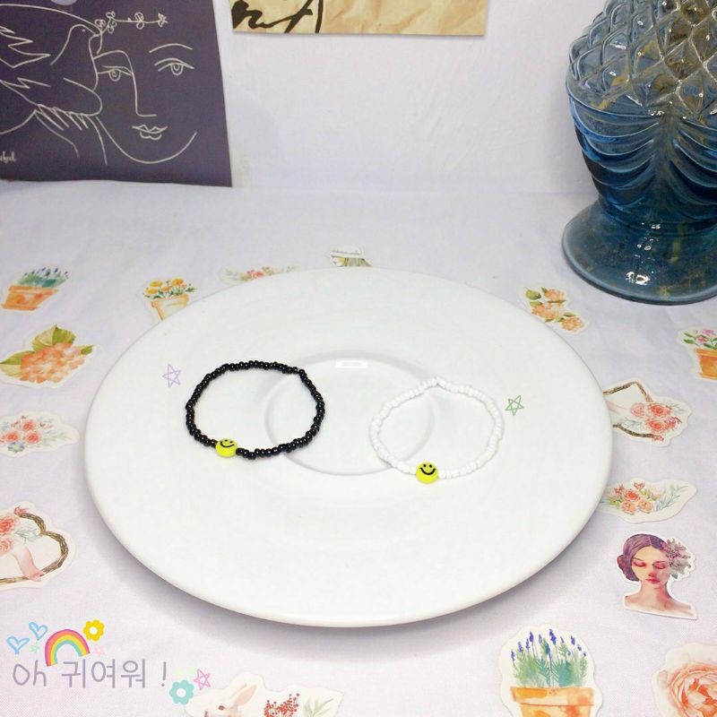 Smile Bracelet Gelang Beads Smile