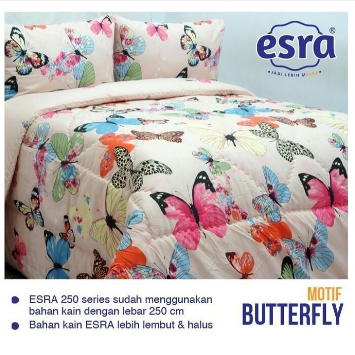 Sprei ESRA Butterfly White