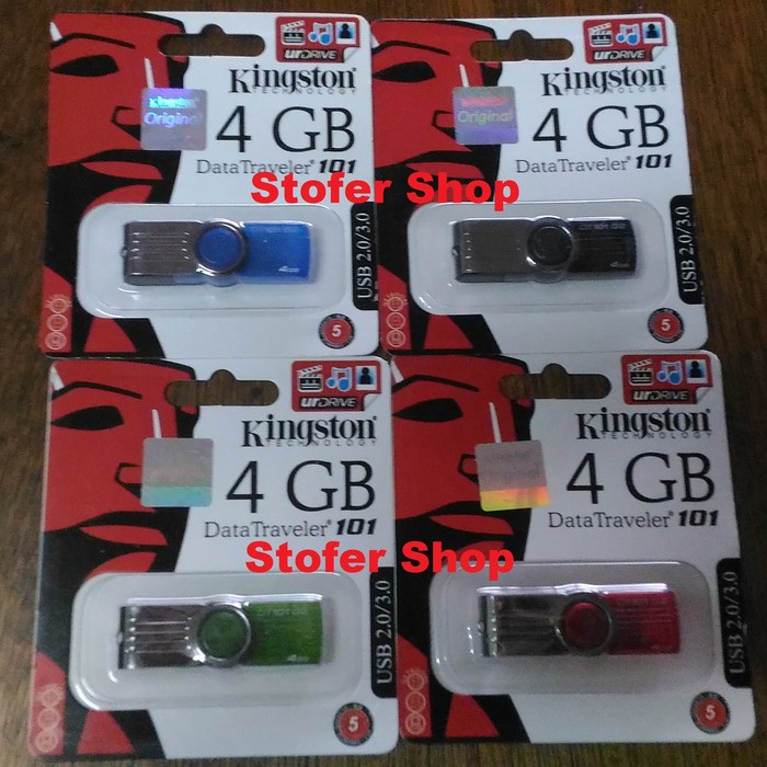 FLASHDISK KINGSTON 4GB ORIGINAL HOLOGRAM KINGSTON 4 gb
