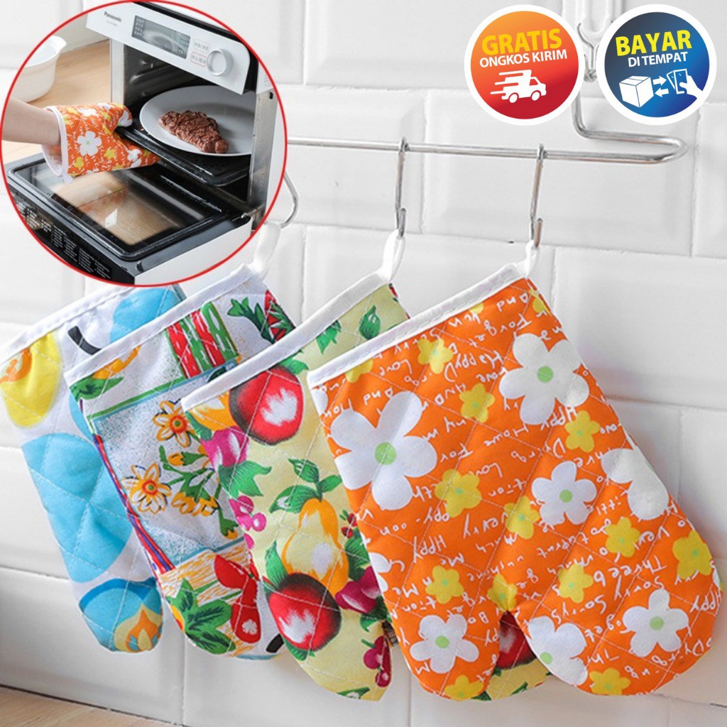 OT303 - SARUNG TANGAN OVEN SARUNG TANGAN ANTI PANAS SARUNG TANGAN WANITA SARUNG TANGAN MASAK COD C ZAMZAM X 201