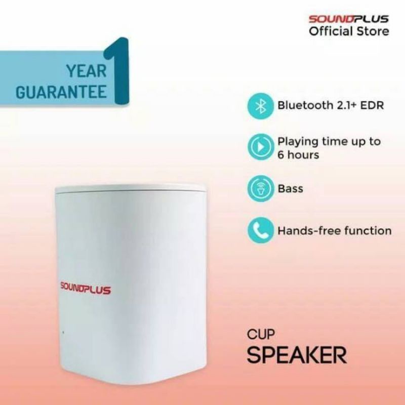 SoundPlus Speaker Bluetooth Portable Cup Original Resmi