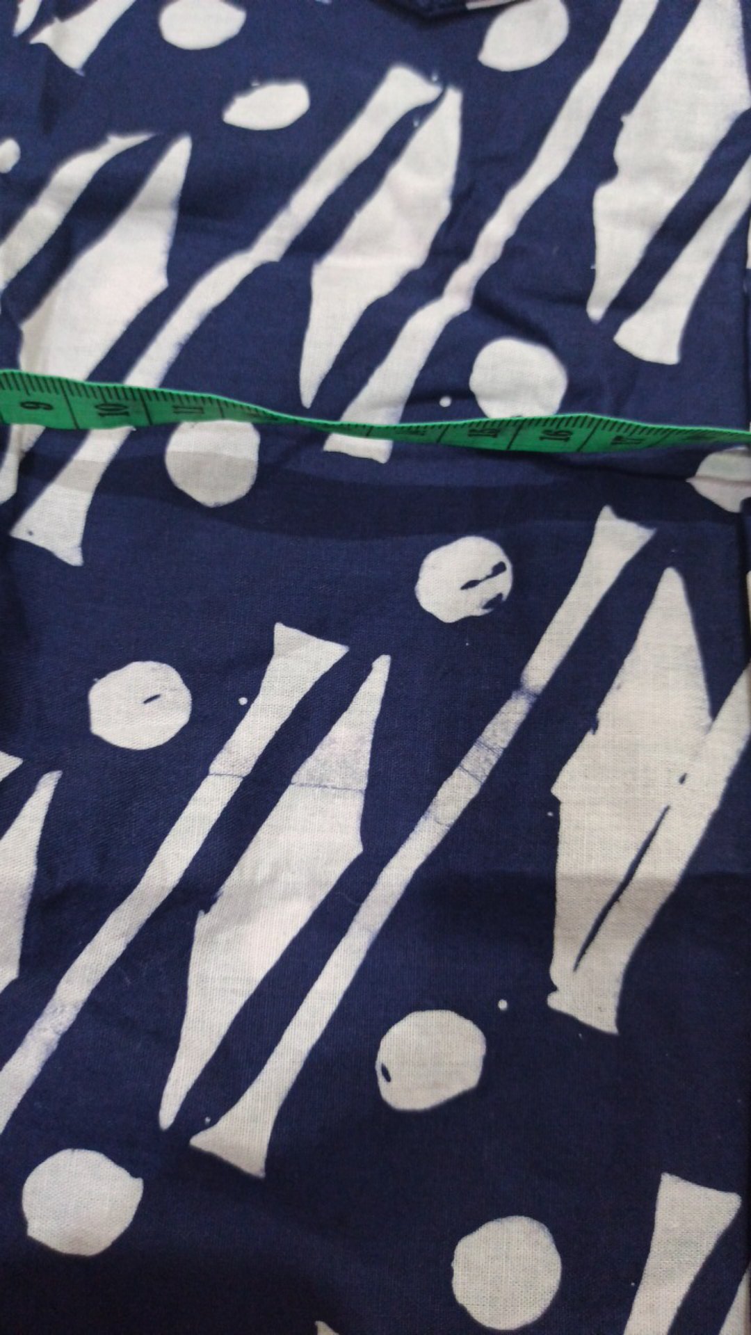 Blus Batik Cap Navy Anak Perempuan Murah