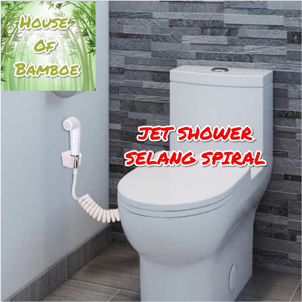 Jet Shower Spiral Bidet Selang Fleksible Hot Item Bidet Tali Telpon