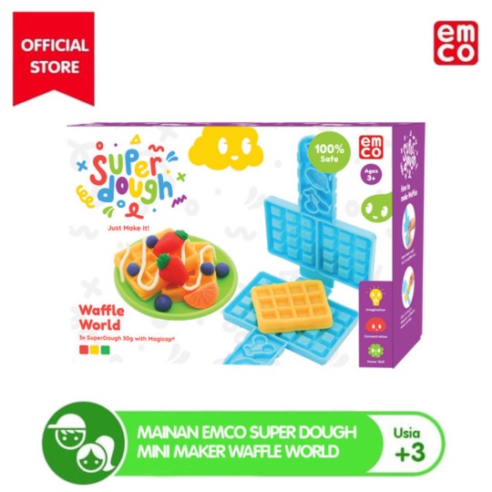 

Mainan EMCO Super Dough Mini Maker Waffle World Berkualitas