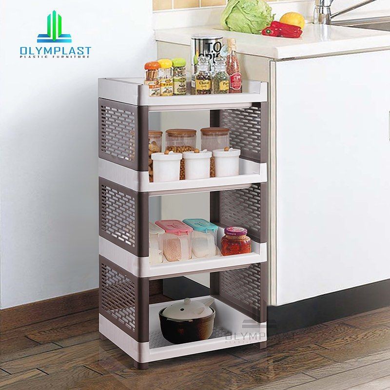 RAK SUSUN OLYMPLAST RSO 04 RAK SUSUN 4 PLASTIK MULTIFUNGSI DAPUR/KAMAR MANDI/PIRING