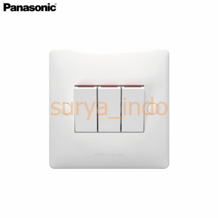 SAKLAR TRIPLE 3 SWITCH PANASONIC WABJ5031-N TRIPLE SWITCH ACROSEA