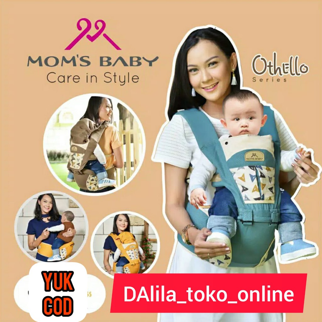 GENDONGAN DUDUK MOMS BABY OTHELLO MOM'S BABY GENDONGAN DUDUK GENDONGAN DEPAN BELAKANG