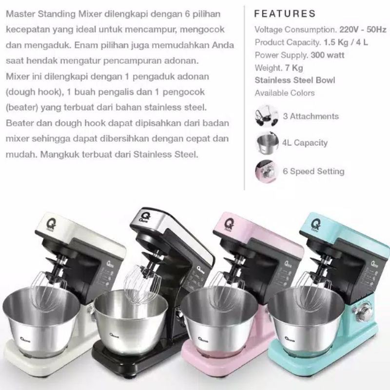 Oxone Professional Master Standing Mixer 4.5Liter OX855 300Watt