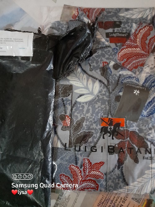 Grosir Baju Batik Pria Slimfit Asli Lengan Panjang Luigi Batani