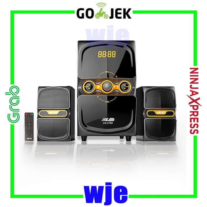 Speaker Active LAD Multimedia 2.1 Lad-2158 Bluetooth BASS Bulat