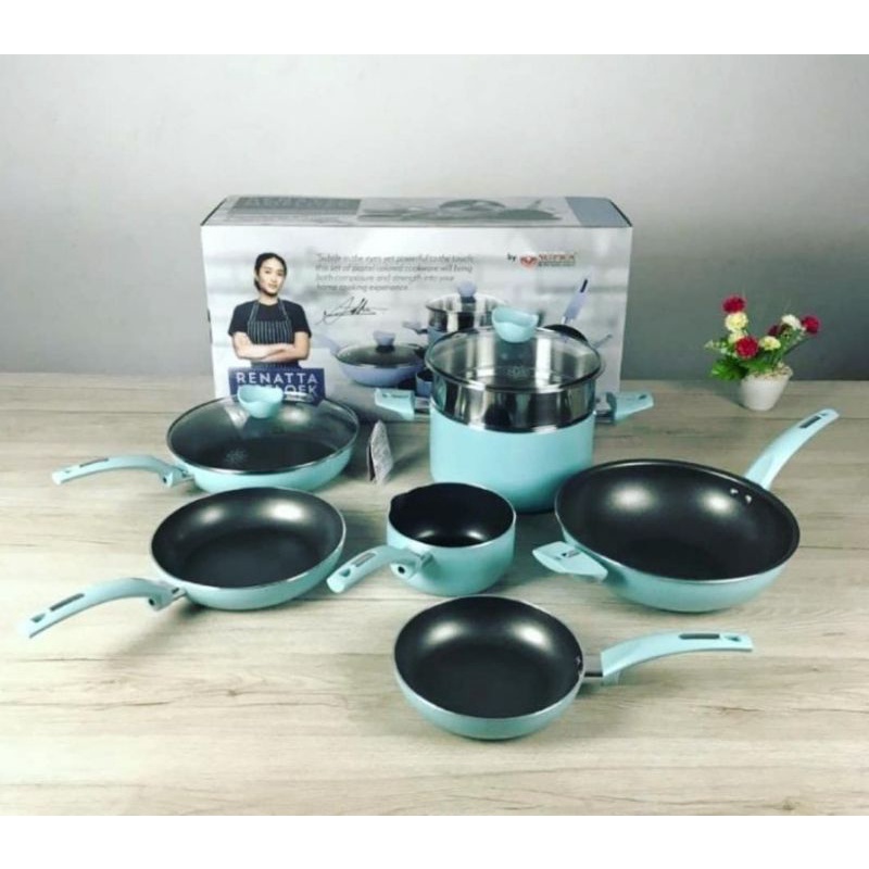 Panci Supra set 9 pcs Pastel Renata