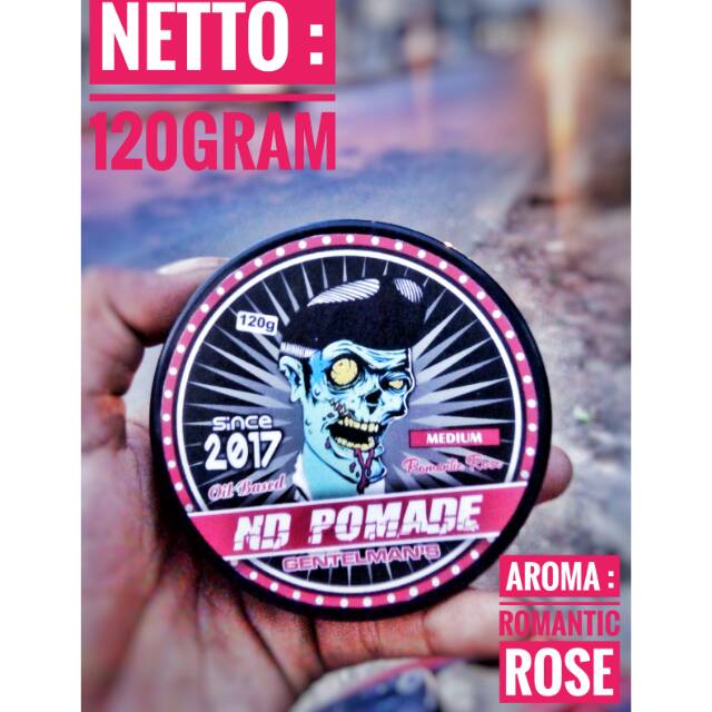 ND POMADE BARBERSHOP NETTO : 120Gram FREE SISIR