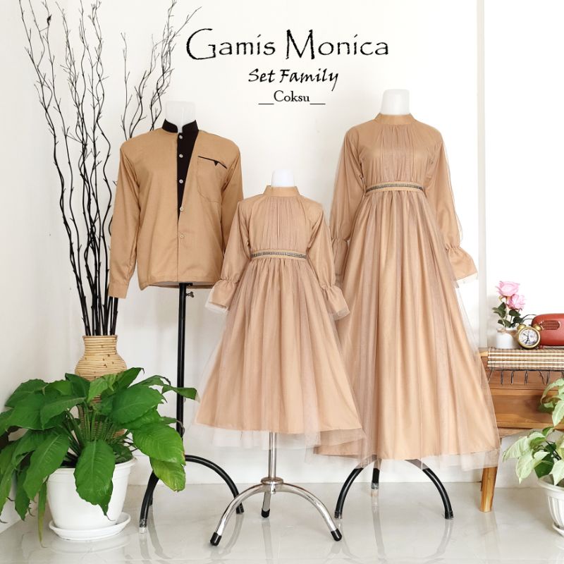 GAMIS ANAK & DEWASA / GAMIS MONICA COUPLE MOMS KIDS