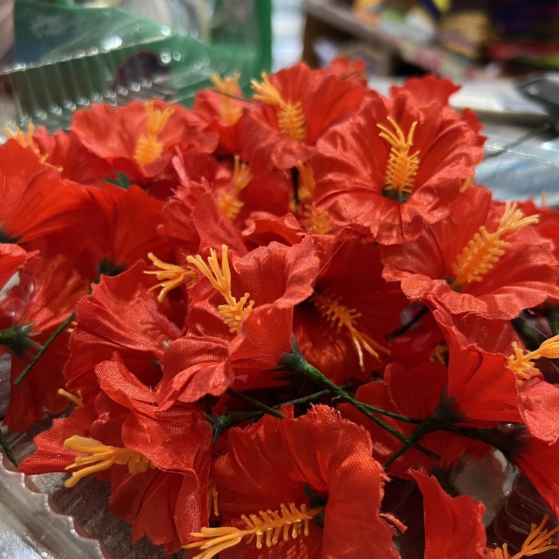 Bunga Pucuk Variasi Udeng | Bunga Pucuk Merah