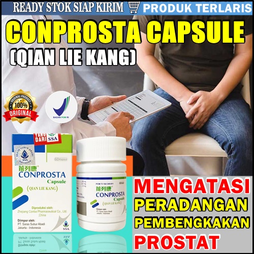 Obat prostat bengkak herbal cina conprosta qian lie kang kapsul BPOM kesehatan prostat