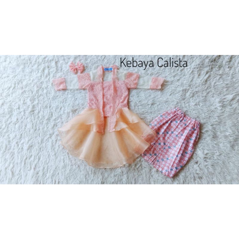 Kebaya Modern Calista brukat kombi Anak-anak dan Dewasa